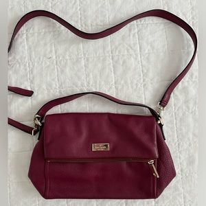 Kate Spade Maroon Leather Purse